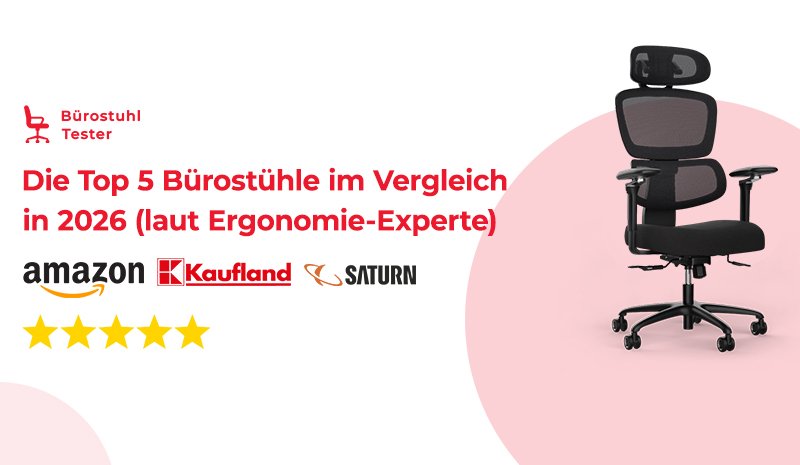 Die Top 5 Bürostühle im Vergleich in 2026 (laut Ergonomie-Experte)