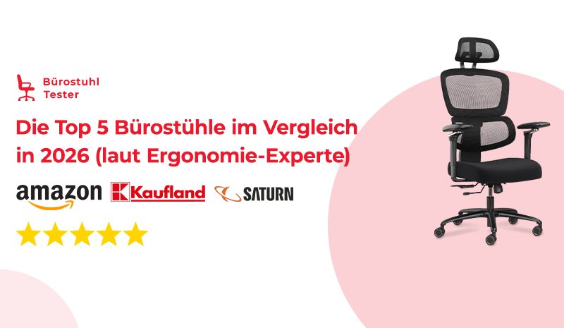 Die Top 5 Bürostühle im Vergleich in 2026 (laut Ergonomie-Experte)
